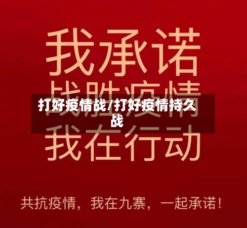 打好疫情战/打好疫情持久战