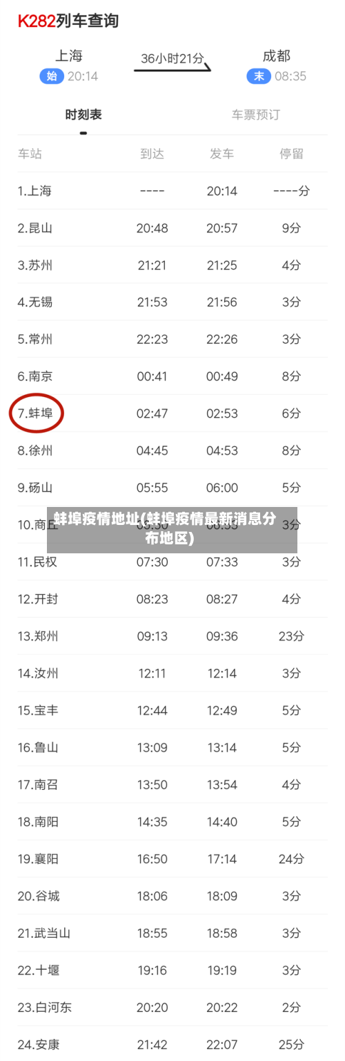 蚌埠疫情地址(蚌埠疫情最新消息分布地区)