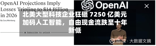 北美大型科技企业狂砸 7250 亿美元加码人工智能，自由现金流跌至十年新低