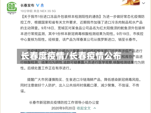 长春度疫情/长春疫情公布